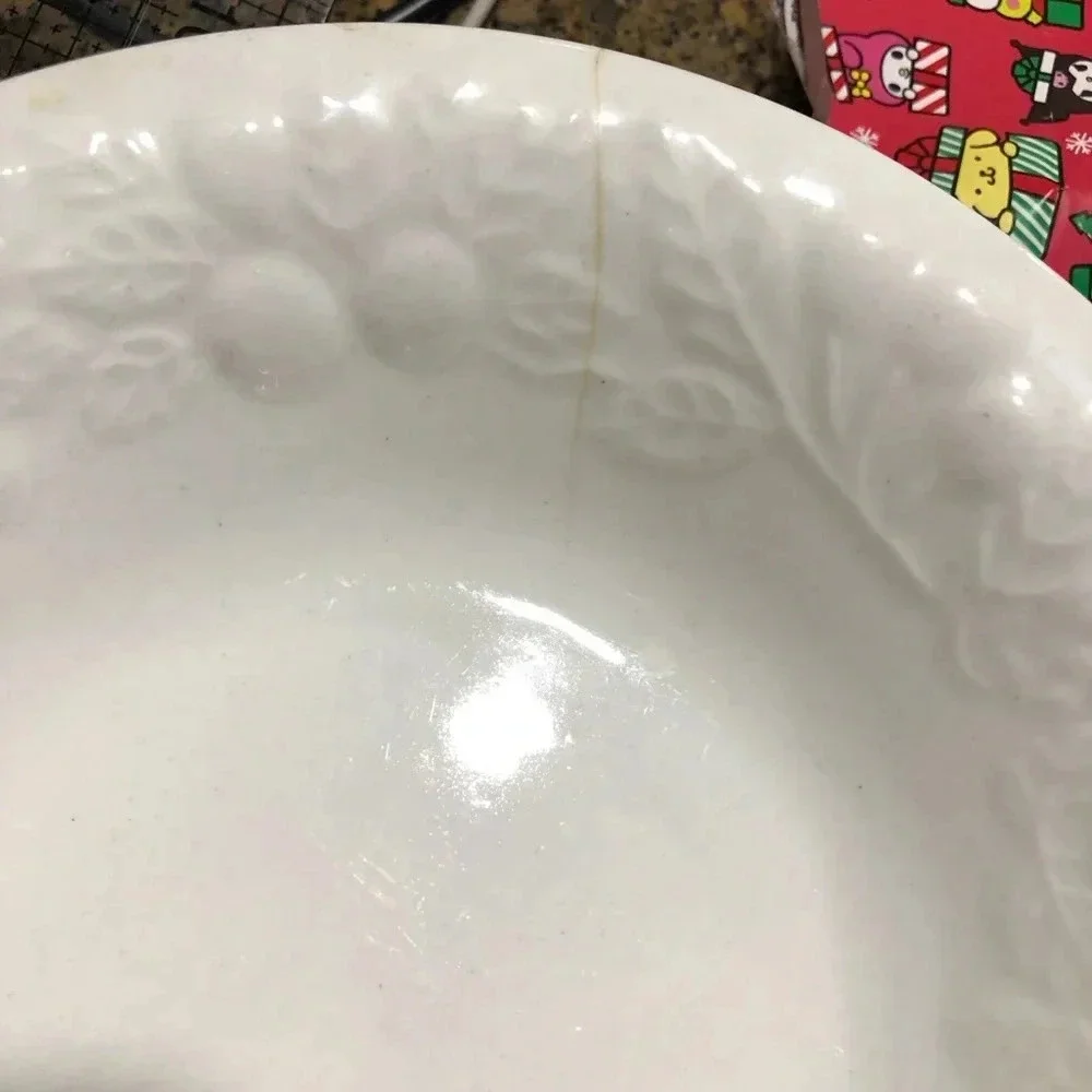 4 Gibson Designs Embossed Fruit Design 8 1/8